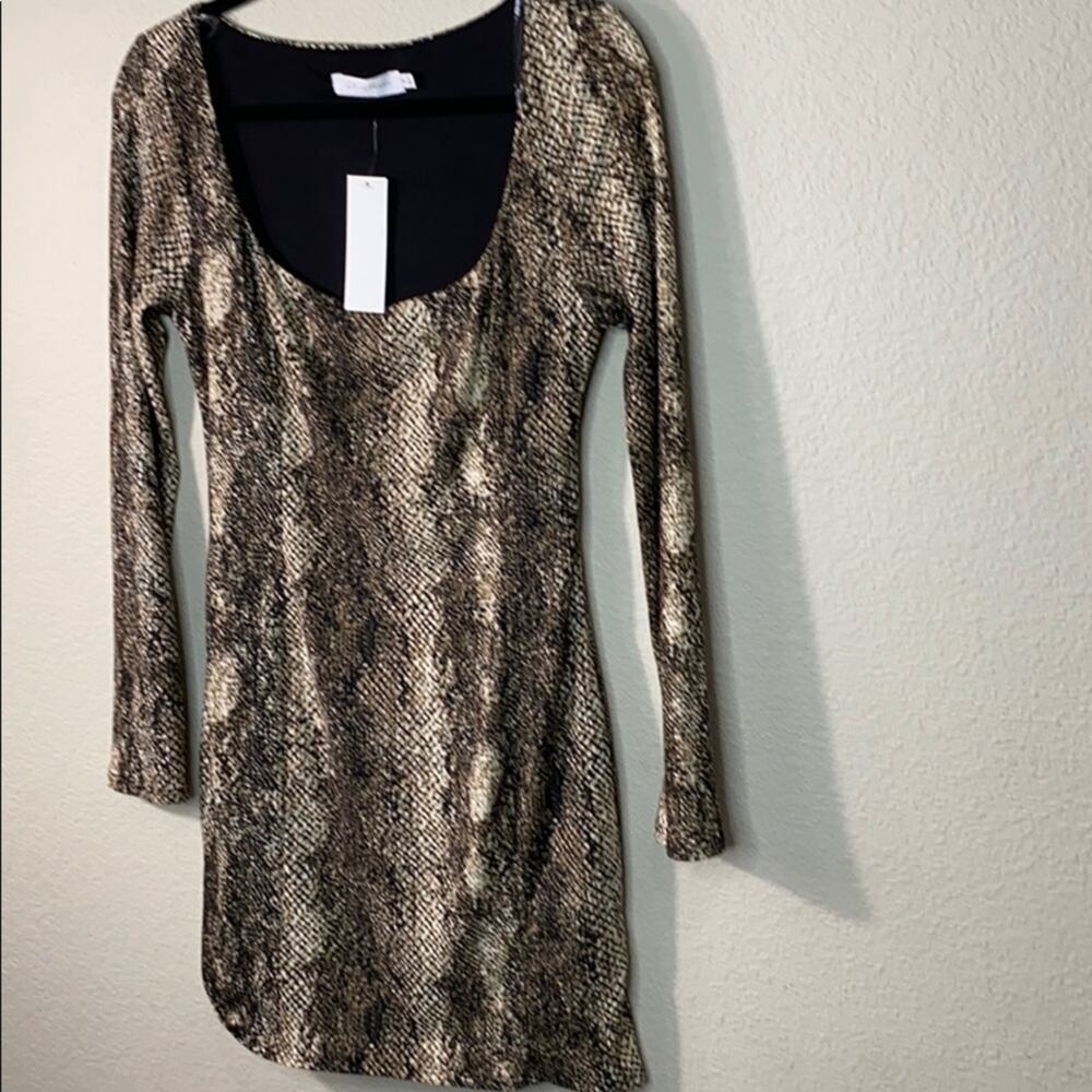 All In Favor Snakeskin Ribbed Dress - Picture 13 of 13
